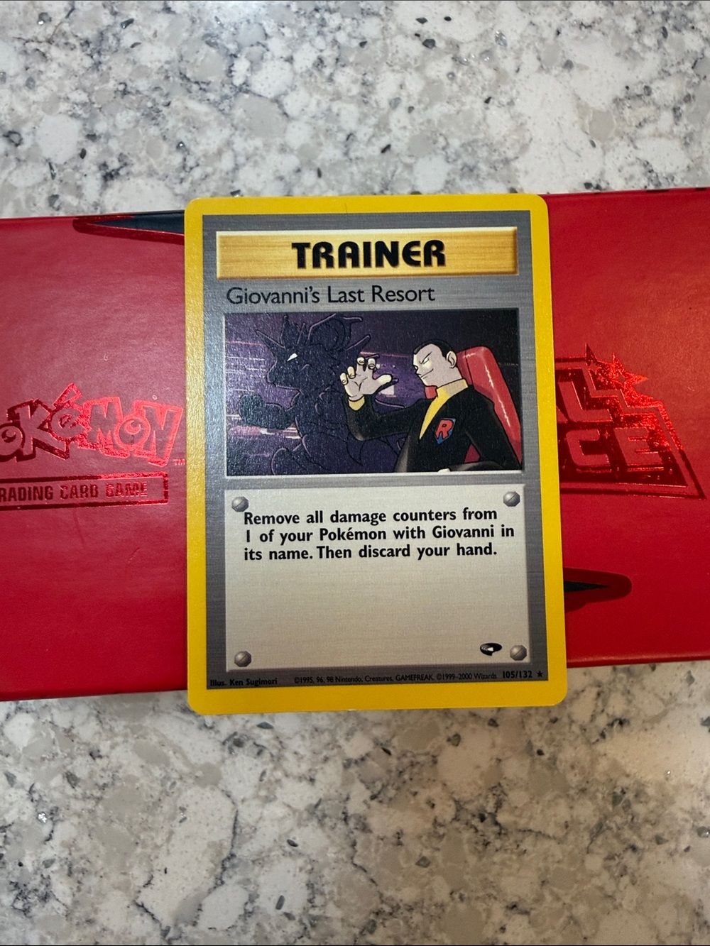 Pokémon Trainer Card Giovanni's Last Resort rare